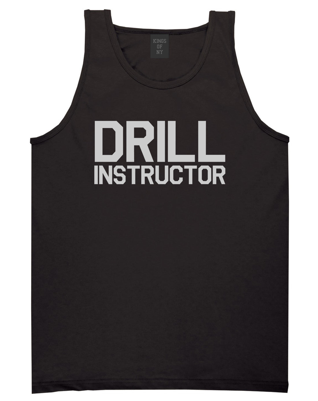 Drill_Instructor Mens Black Tank Top Shirt by Kings Of NY