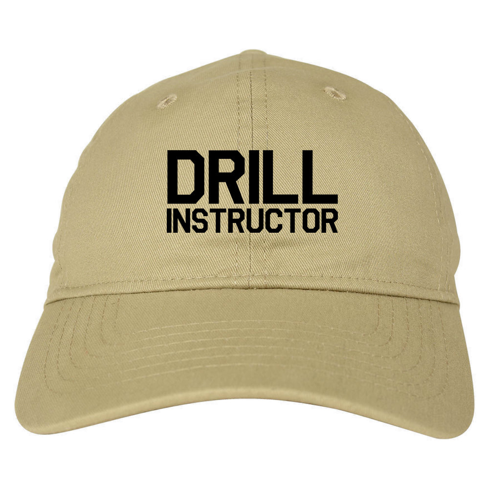 Drill_Instructor Mens Tan Snapback Hat by Kings Of NY