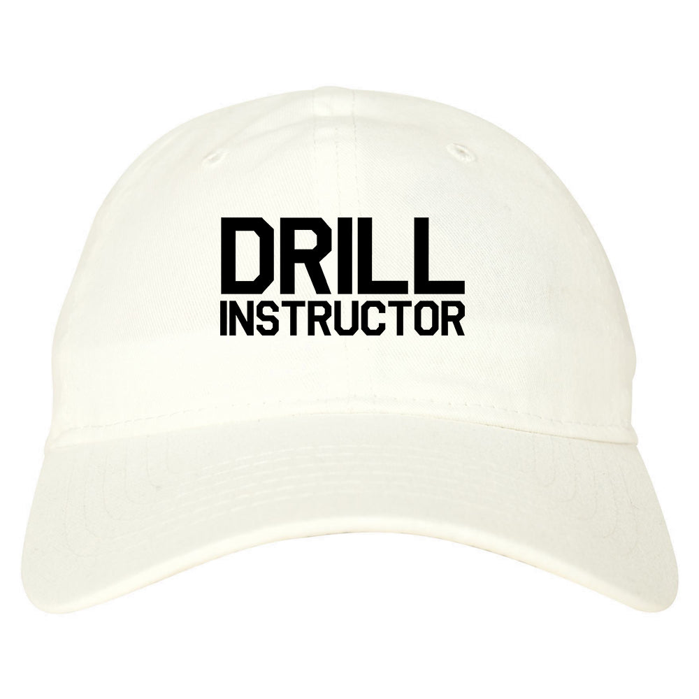 Drill_Instructor Mens White Snapback Hat by Kings Of NY