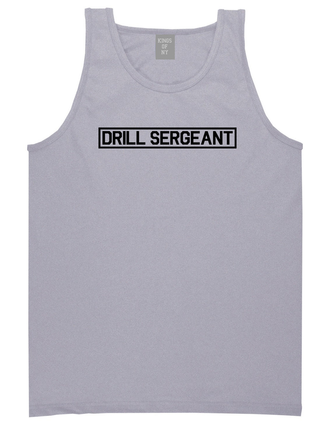Drill_Sergeant_Sgt Mens Grey Tank Top Shirt by Kings Of NY