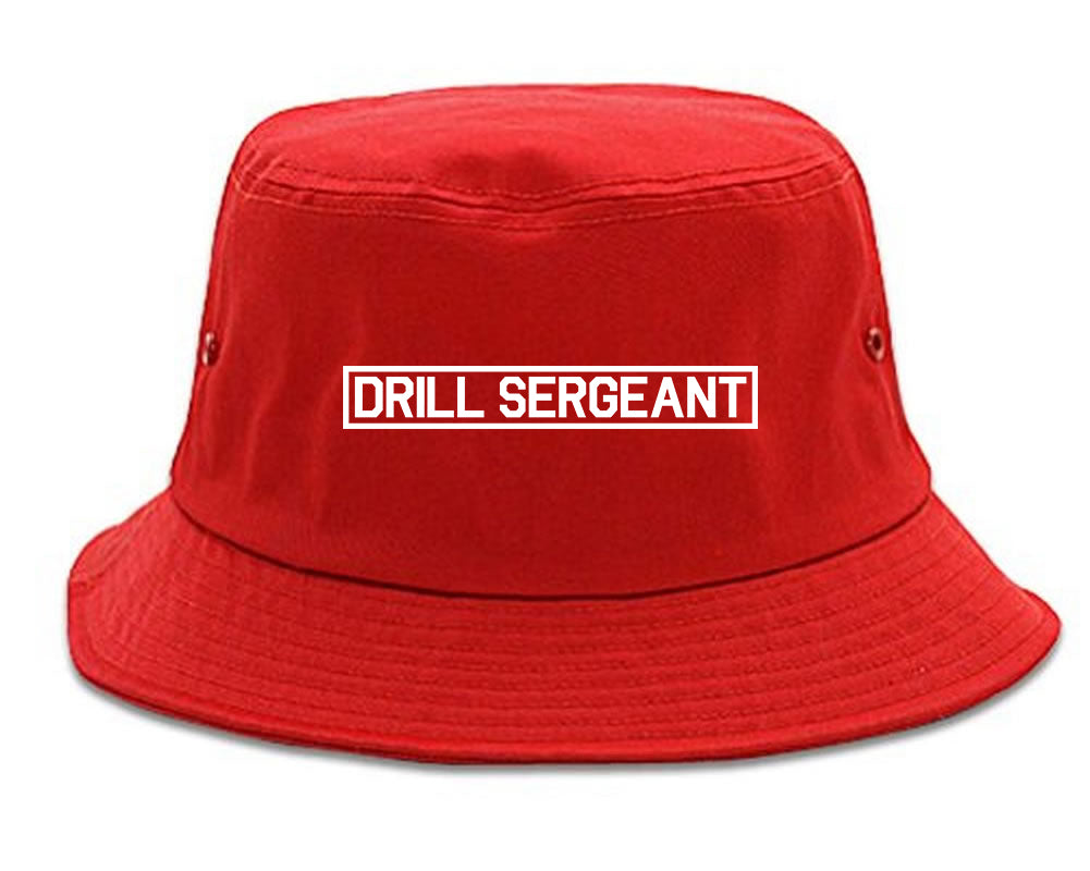 Drill_Sergeant_Sgt Mens Red Bucket Hat by Kings Of NY