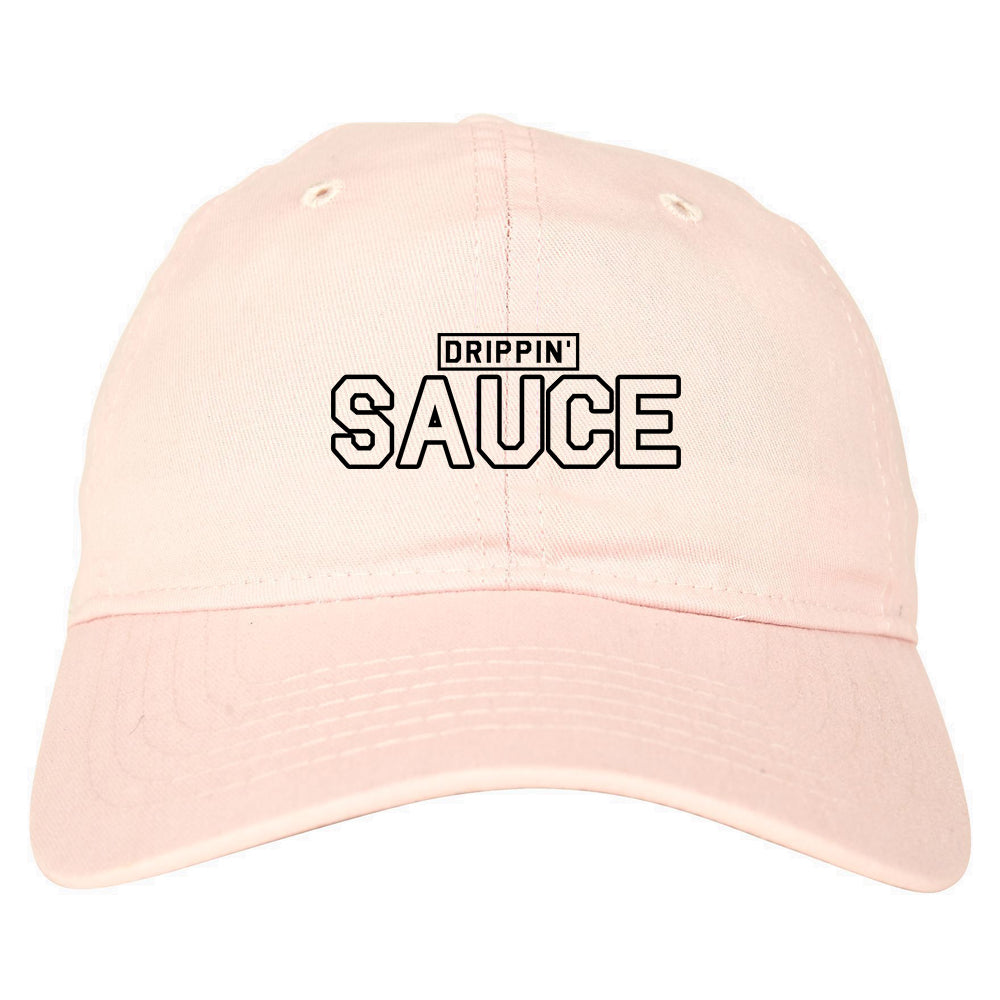 Drippin Sauce Mens Dad Hat Pink