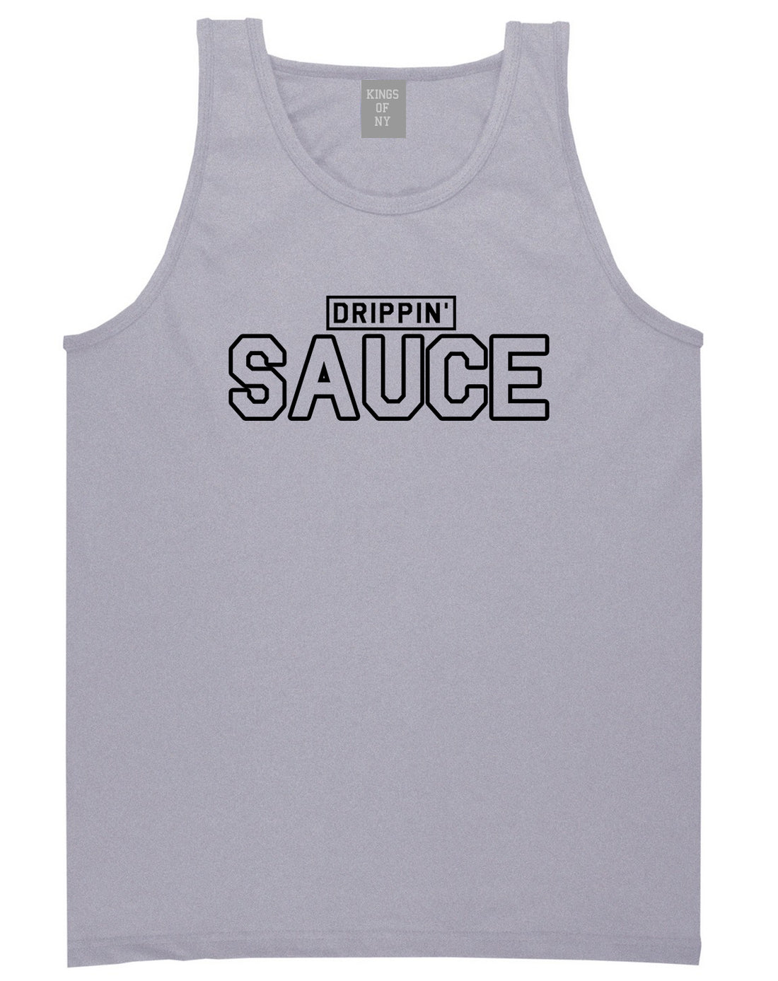 Drippin Sauce Mens Tank Top T-Shirt Grey