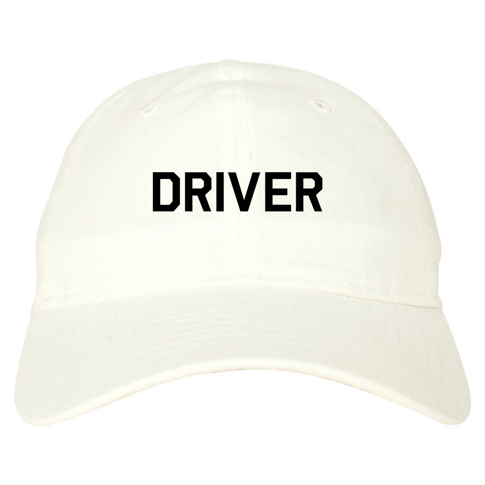 Driver_Drive Mens White Snapback Hat by Kings Of NY