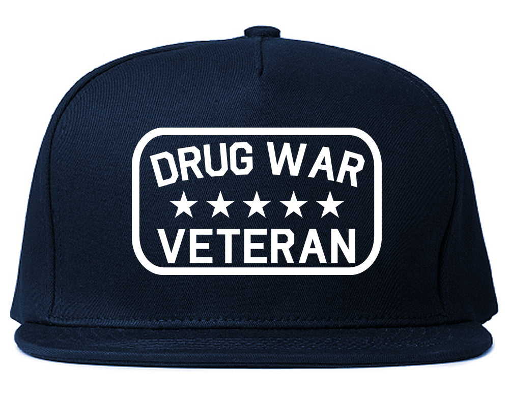 Drug_War_Veteran Mens Blue Snapback Hat by Kings Of NY
