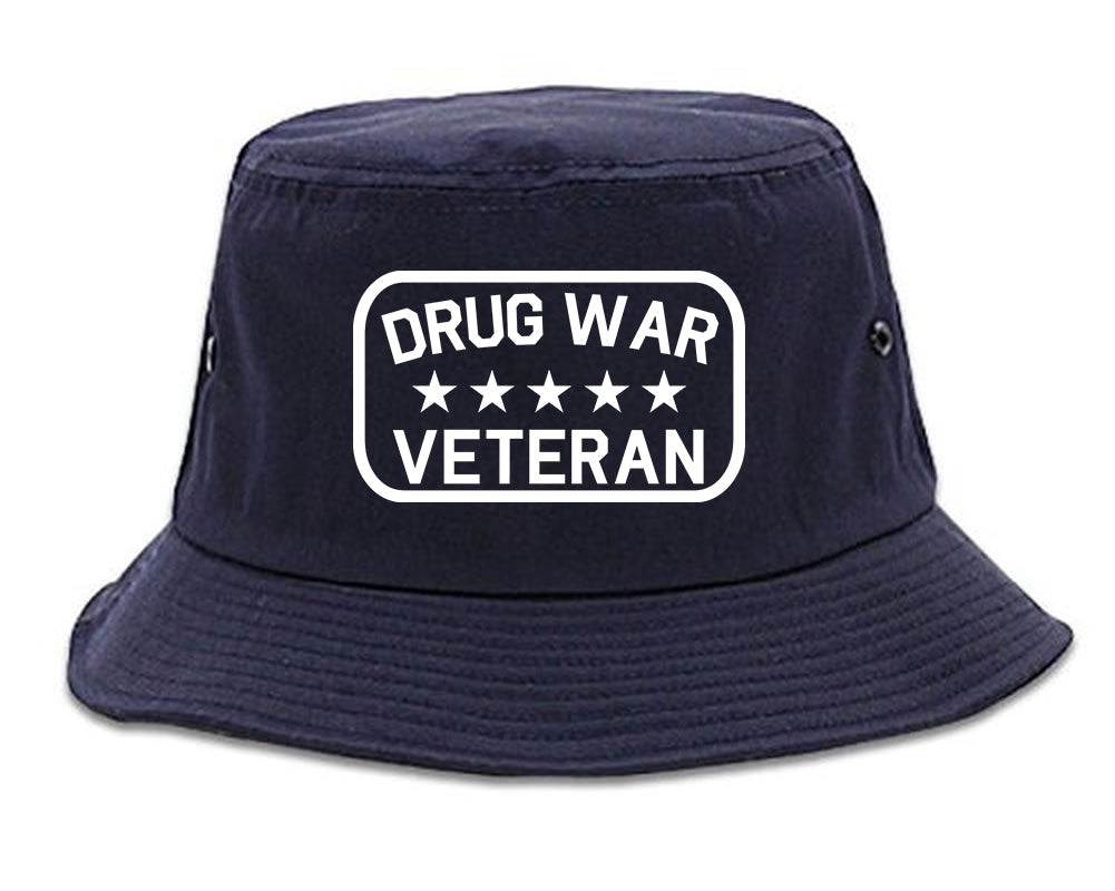 Drug_War_Veteran Mens Blue Bucket Hat by Kings Of NY