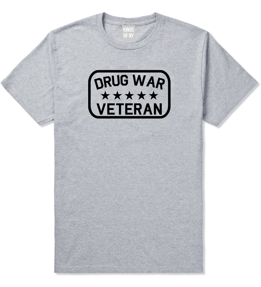 Drug_War_Veteran Mens Grey T-Shirt by Kings Of NY
