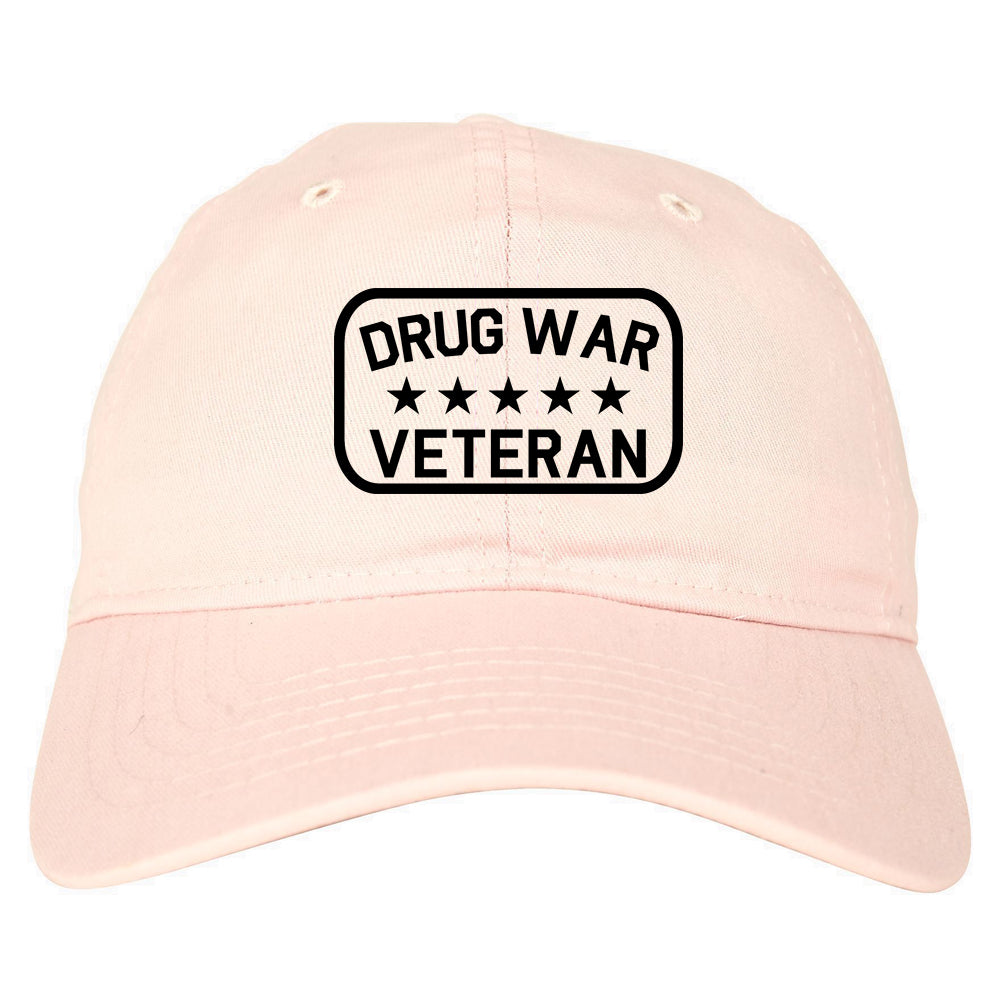 Drug_War_Veteran Mens Pink Snapback Hat by Kings Of NY