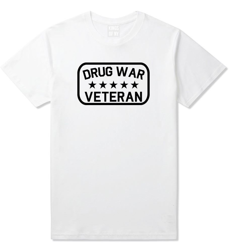 Drug_War_Veteran Mens White T-Shirt by Kings Of NY