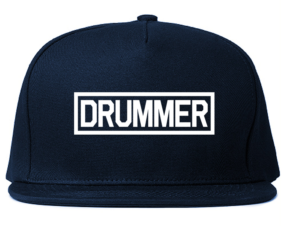 Drummer_Drum_Box Mens Blue Snapback Hat by Kings Of NY