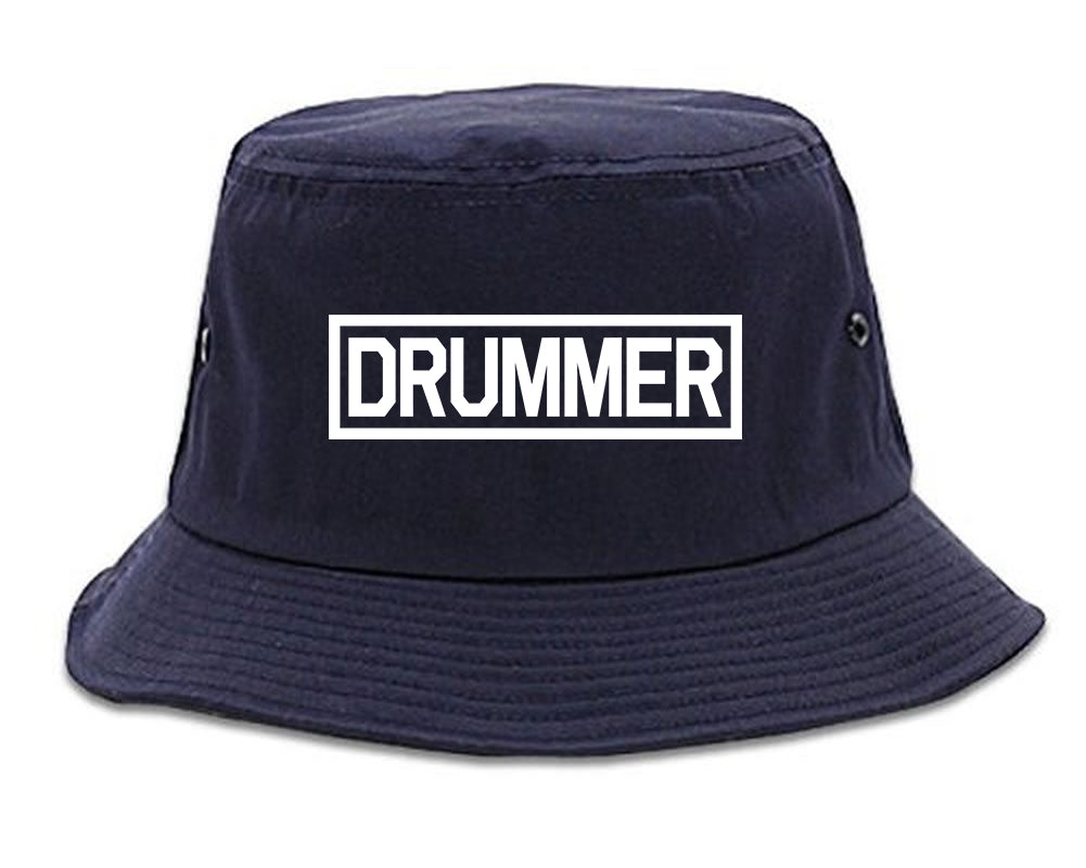 Drummer_Drum_Box Mens Blue Bucket Hat by Kings Of NY