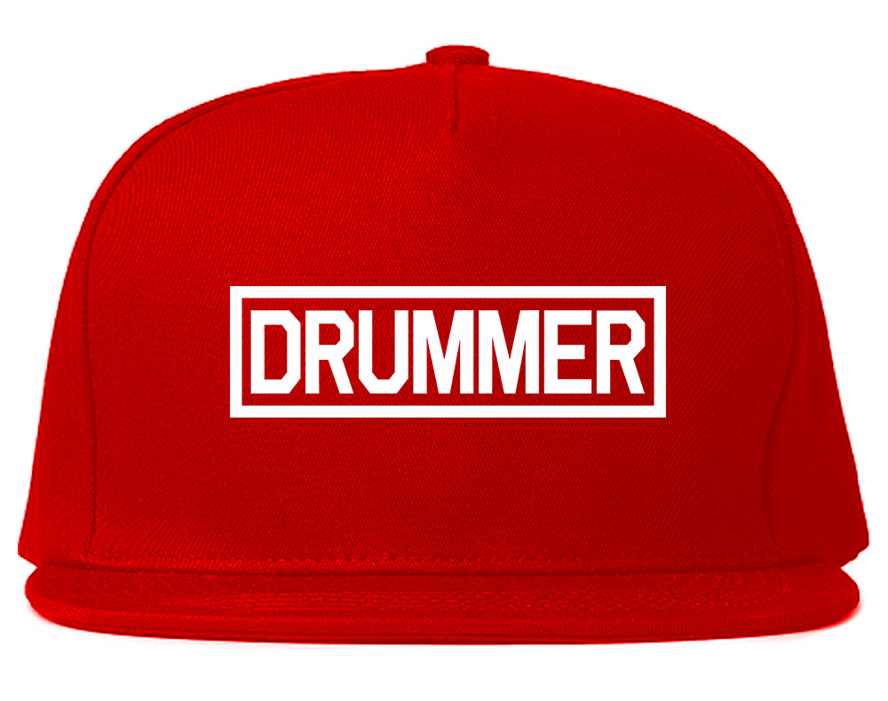 Drummer_Drum_Box Mens Red Snapback Hat by Kings Of NY