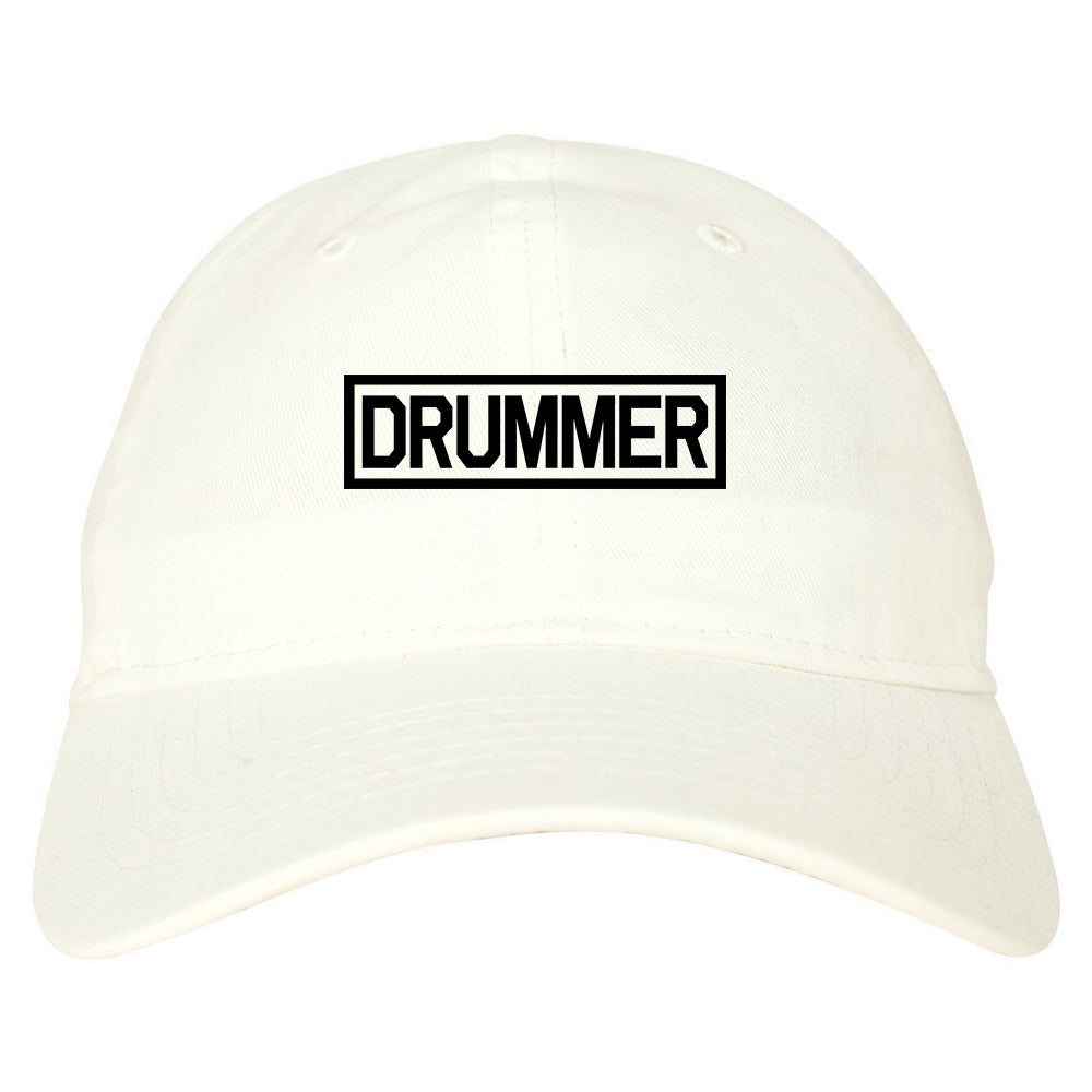 Drummer_Drum_Box Mens White Snapback Hat by Kings Of NY