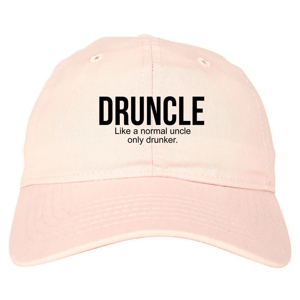 Druncle Funny Uncle Party Mens Dad Hat Pink