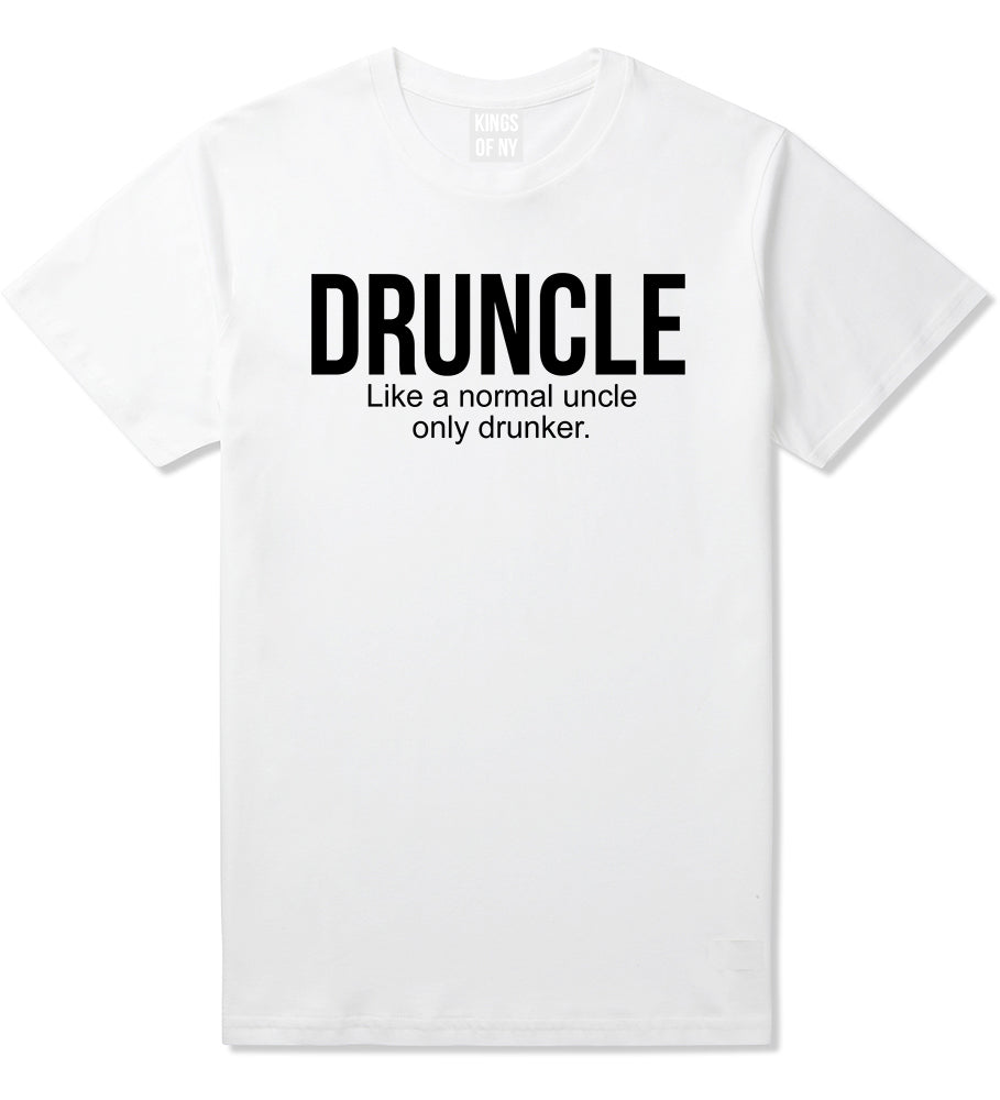 Druncle Funny Uncle Party Mens T-Shirt White