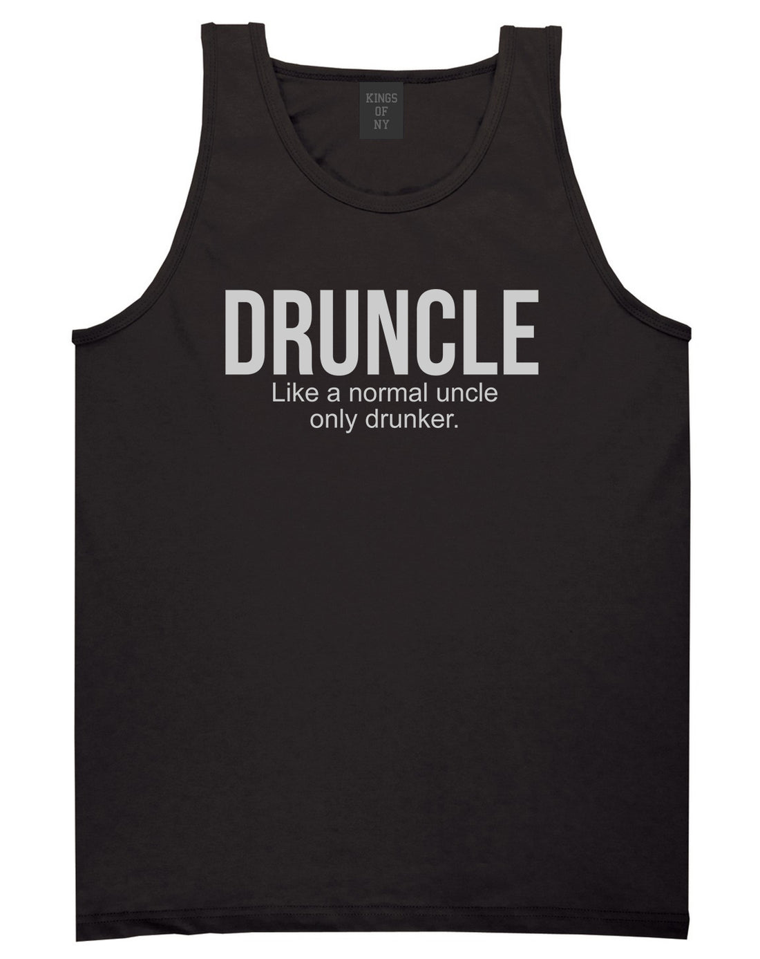 Druncle Funny Uncle Party Mens Tank Top T-Shirt Black