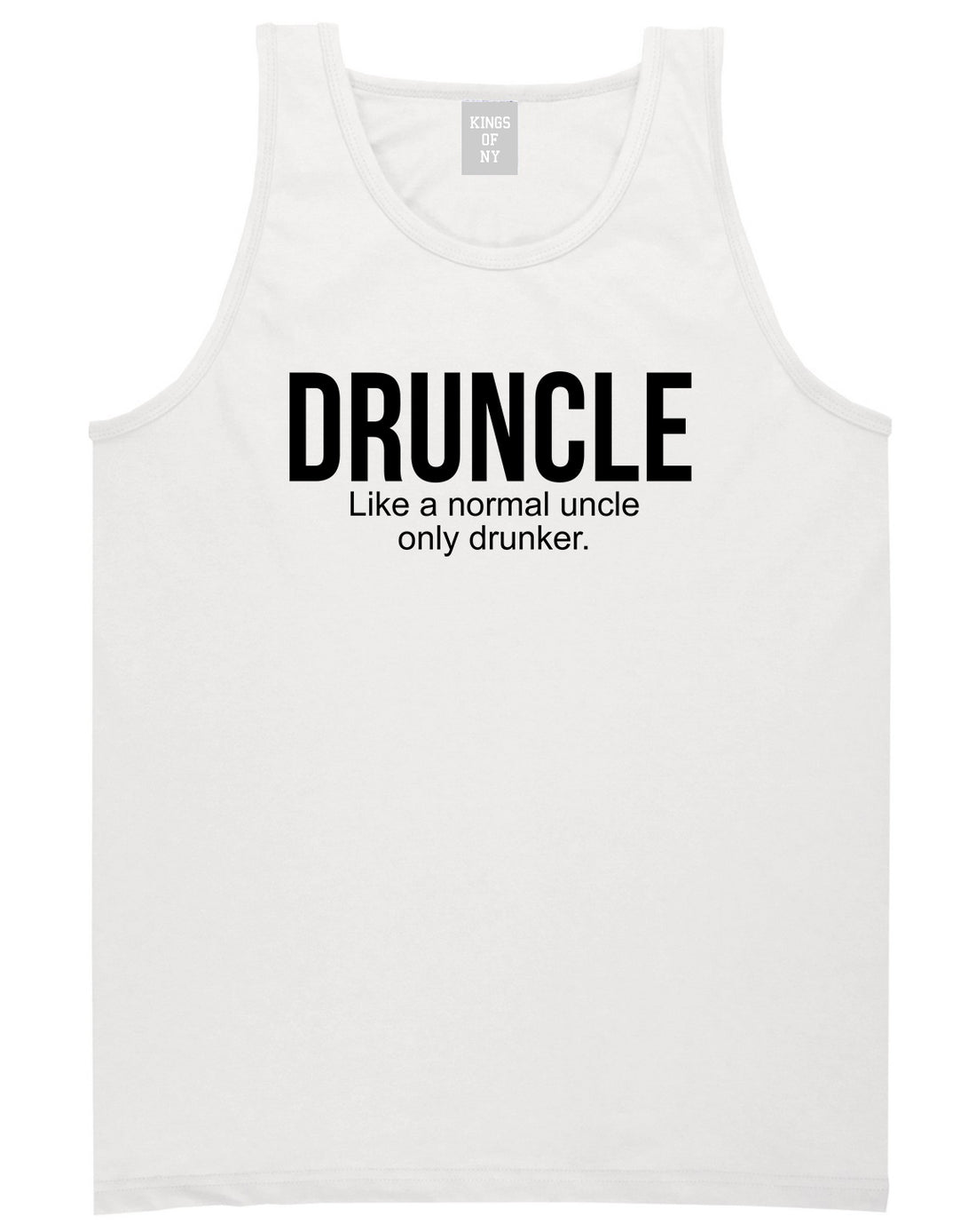 Druncle Funny Uncle Party Mens Tank Top T-Shirt White