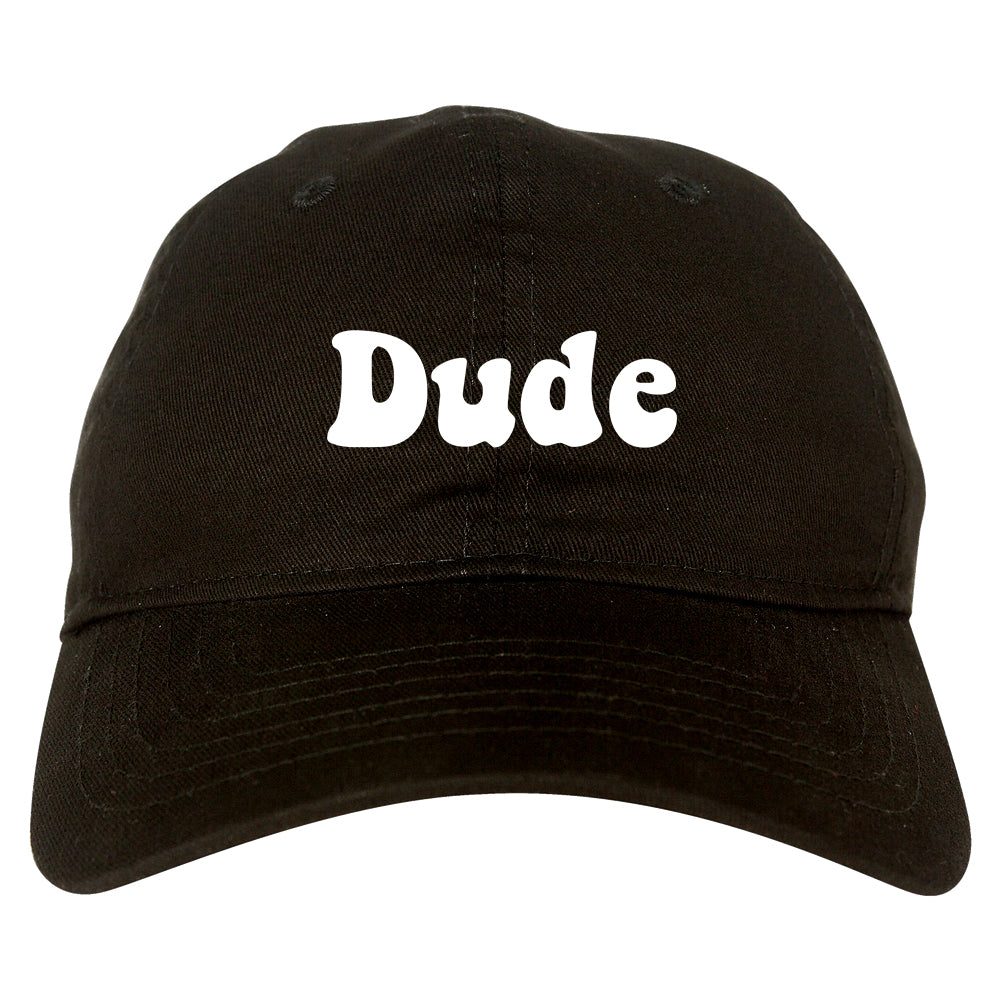 Dude_70s Mens Black Snapback Hat by Kings Of NY