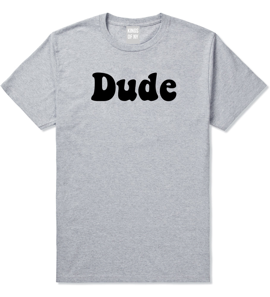Dude_70s Mens Grey T-Shirt by Kings Of NY