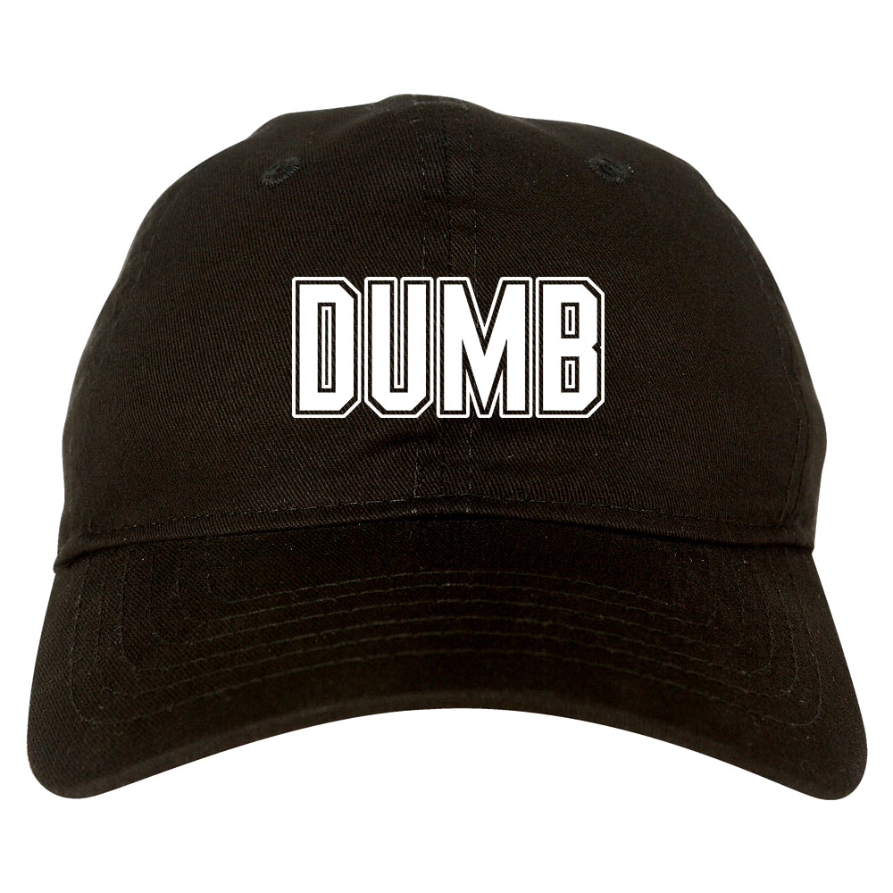 Dumb_Funny_College Mens Black Snapback Hat by Kings Of NY