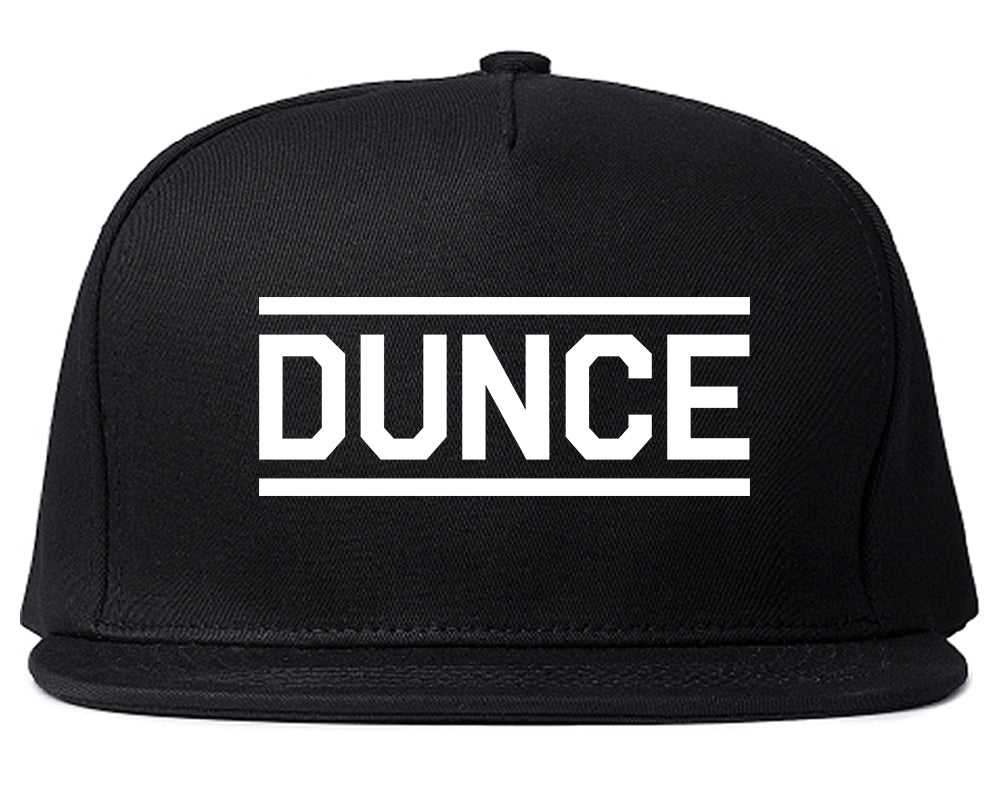 Dunce_Funny Mens Black Snapback Hat by Kings Of NY