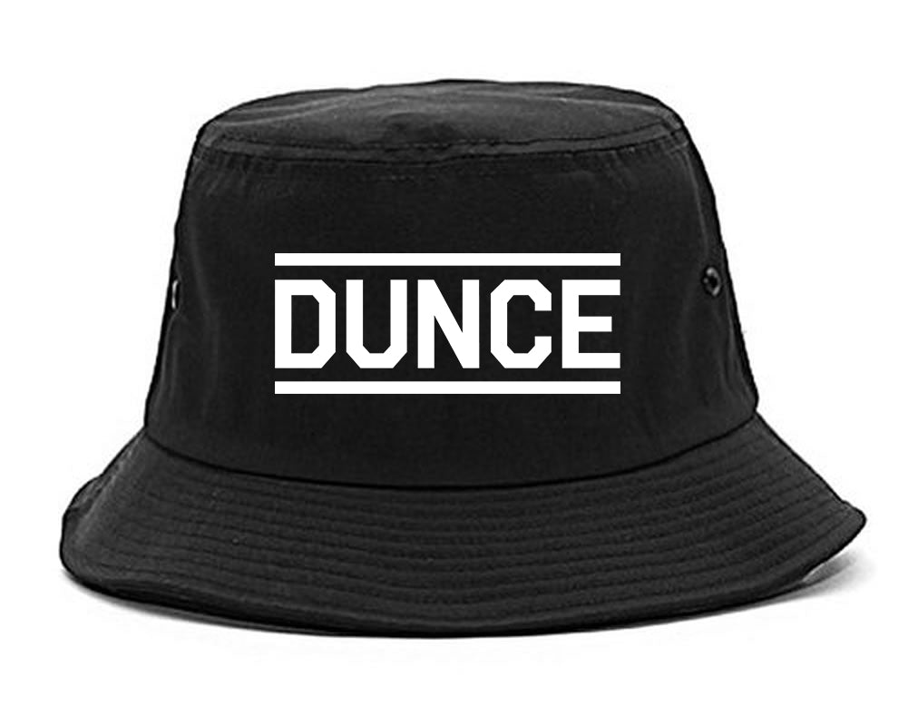 Dunce_Funny Mens Black Bucket Hat by Kings Of NY