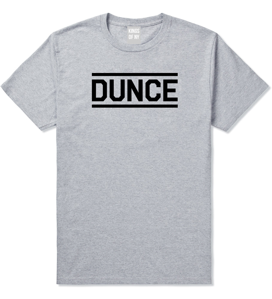 Dunce_Funny Mens Grey T-Shirt by Kings Of NY
