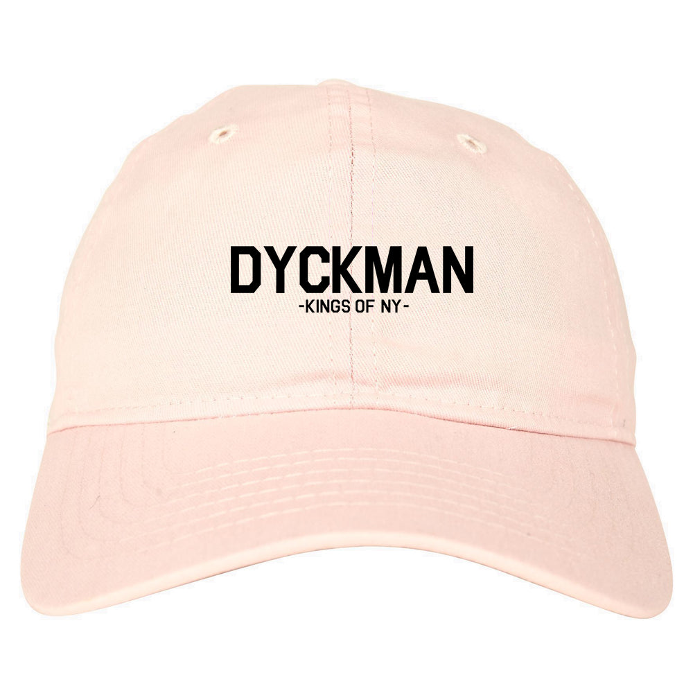 Dyckman Kings Of NY Mens Dad Hat Baseball Cap Pink