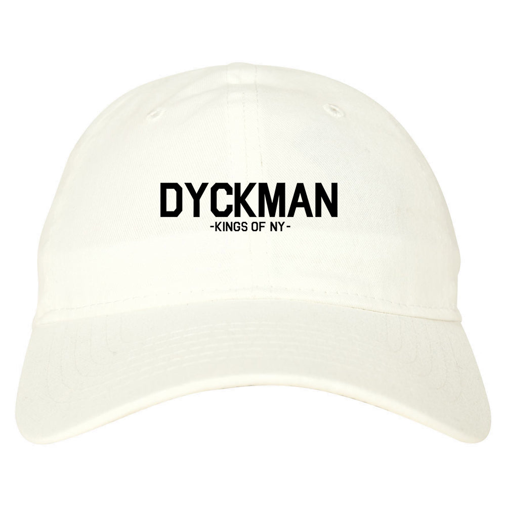 Dyckman Kings Of NY Mens Dad Hat Baseball Cap White