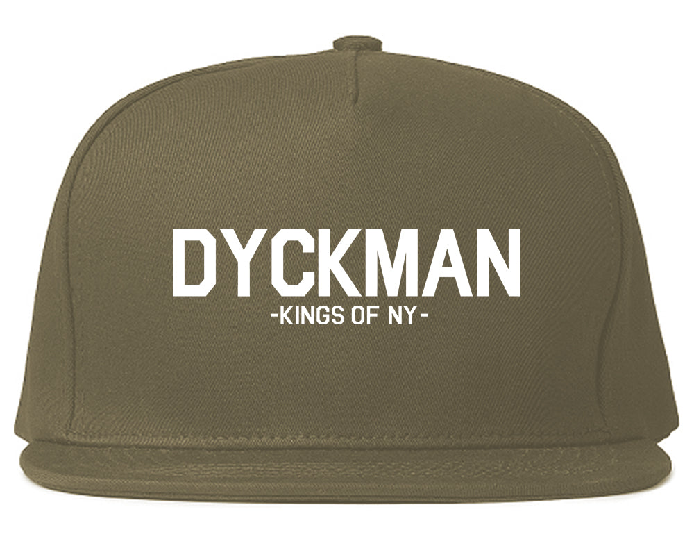 Dyckman Kings Of NY Mens Snapback Hat Grey