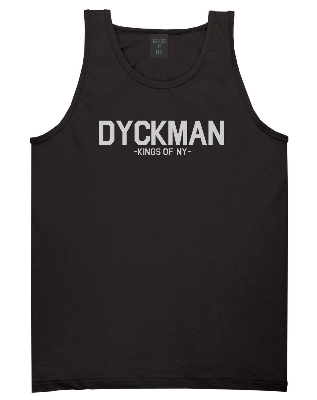 Dyckman Kings Of NY Mens Tank Top Shirt Black