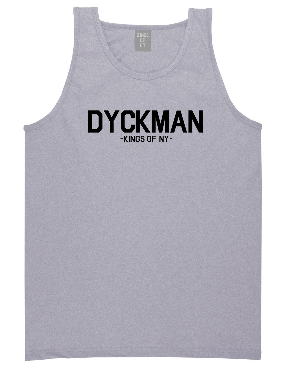 Dyckman Kings Of NY Mens Tank Top Shirt Grey