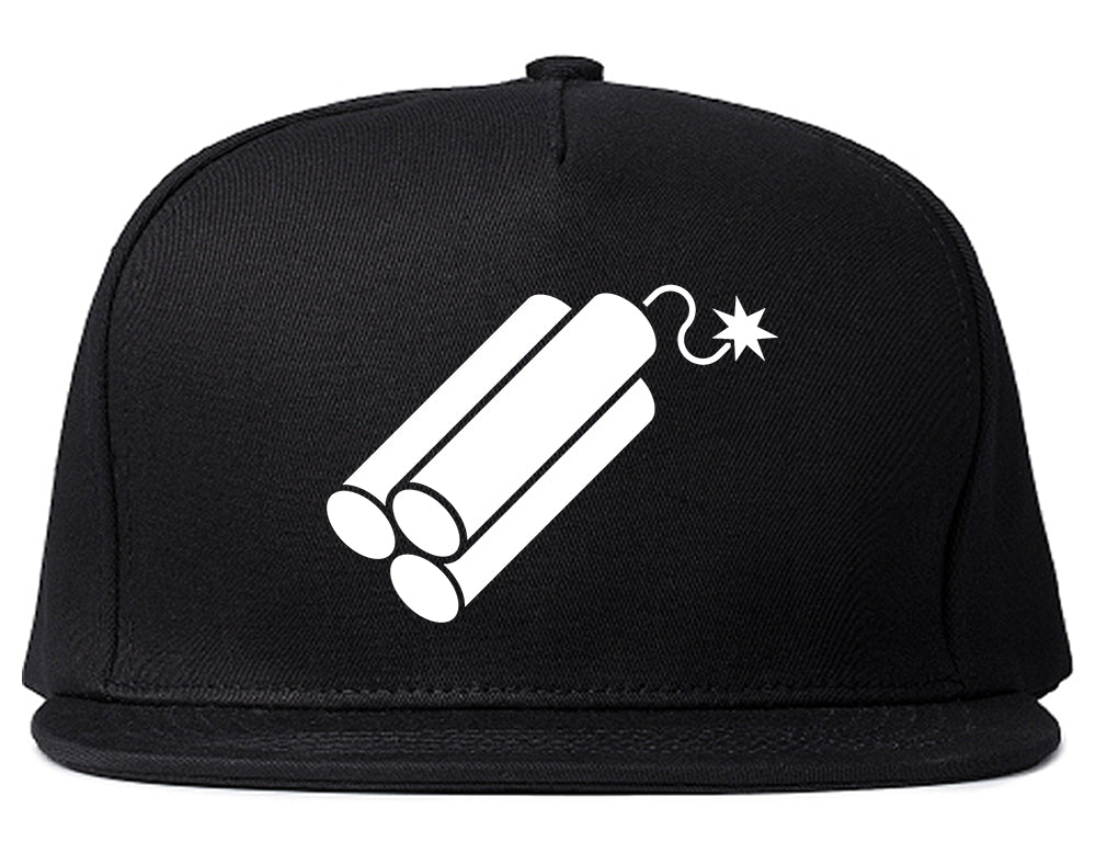 Dynamite Bomb Chest Snapback Hat Black