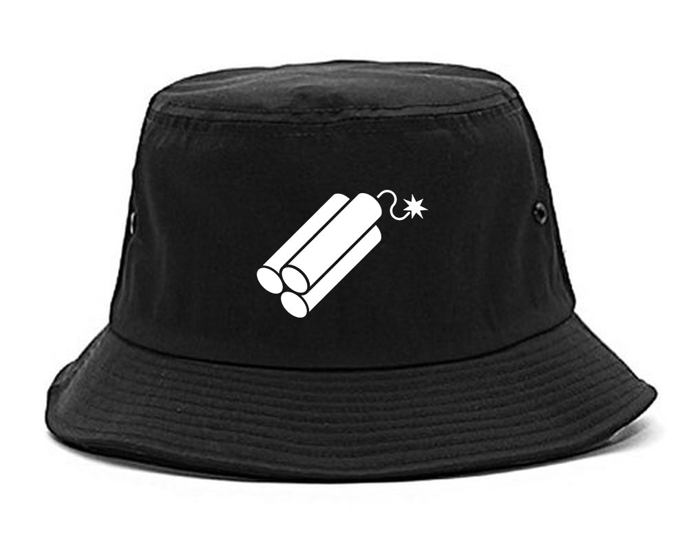 Dynamite Bomb Chest Bucket Hat Black