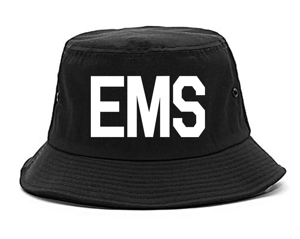 EMS_Emergency_Badge Mens Black Bucket Hat by Kings Of NY