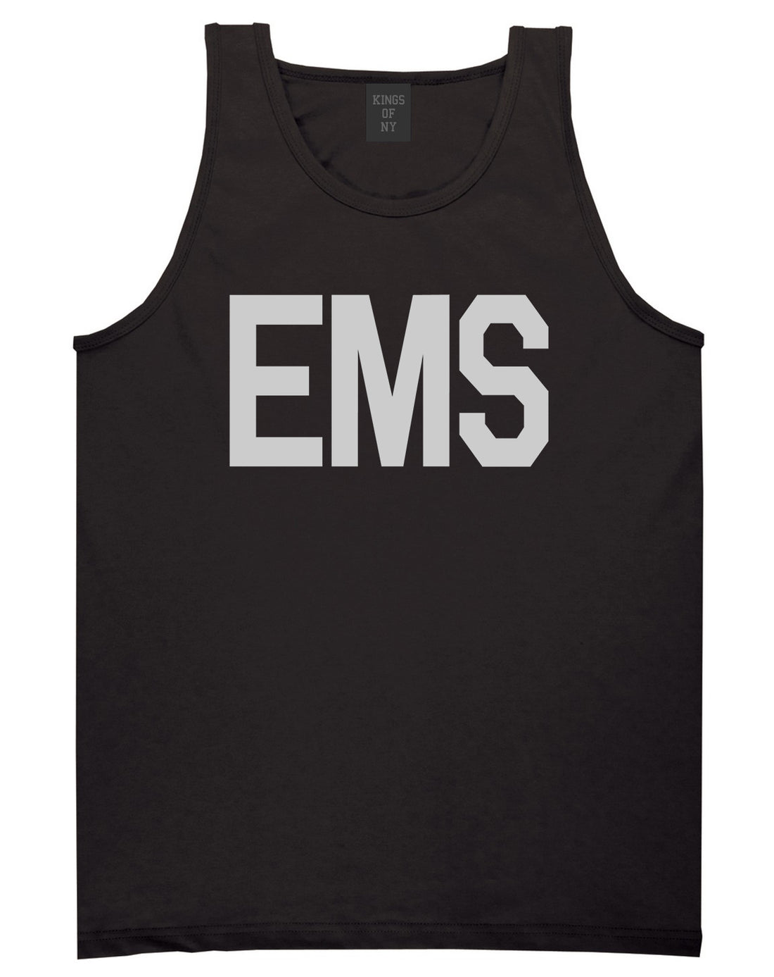 EMS_Emergency_Badge Mens Black Tank Top Shirt by Kings Of NY