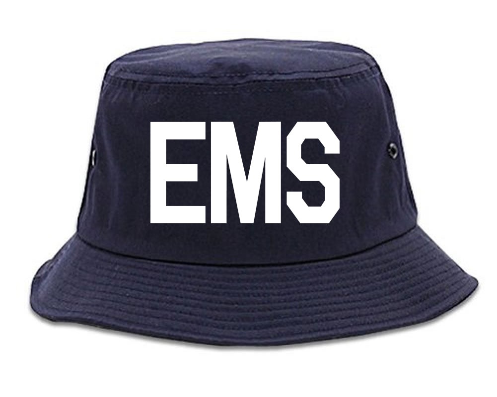 EMS_Emergency_Badge Mens Blue Bucket Hat by Kings Of NY