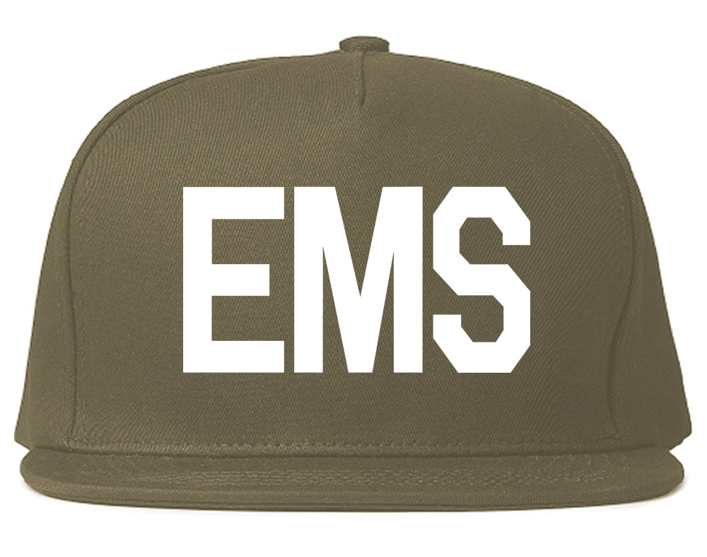 EMS_Emergency_Badge Mens Grey Snapback Hat by Kings Of NY