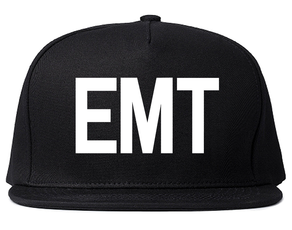 EMT_Emergency_Badge Mens Black Snapback Hat by Kings Of NY