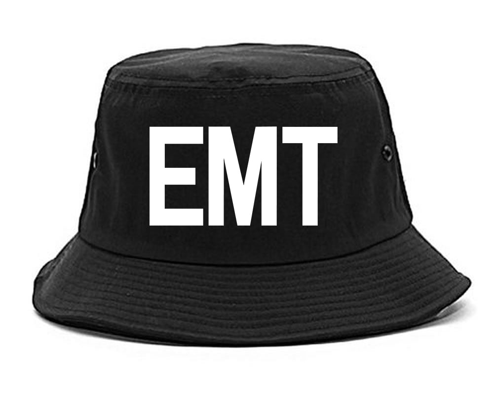 EMT_Emergency_Badge Mens Black Bucket Hat by Kings Of NY