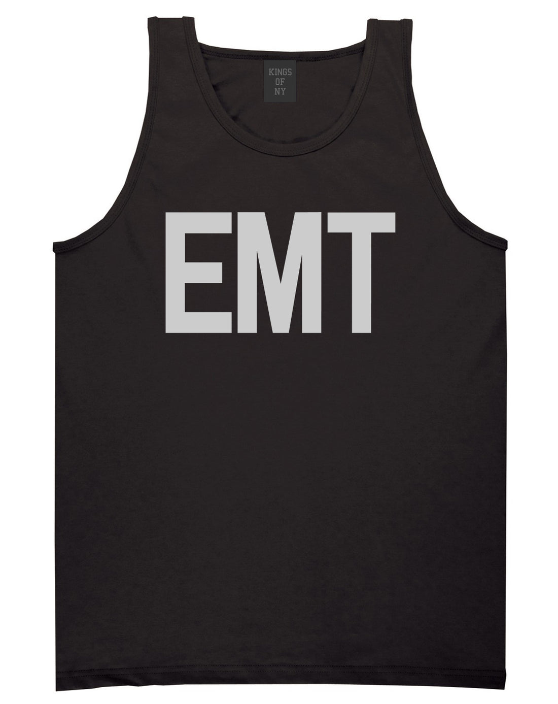 EMT_Emergency_Badge Mens Black Tank Top Shirt by Kings Of NY