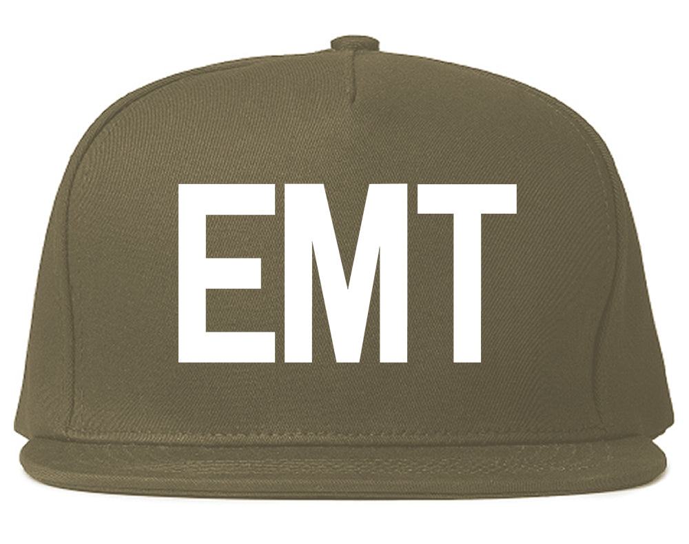 EMT_Emergency_Badge Mens Grey Snapback Hat by Kings Of NY