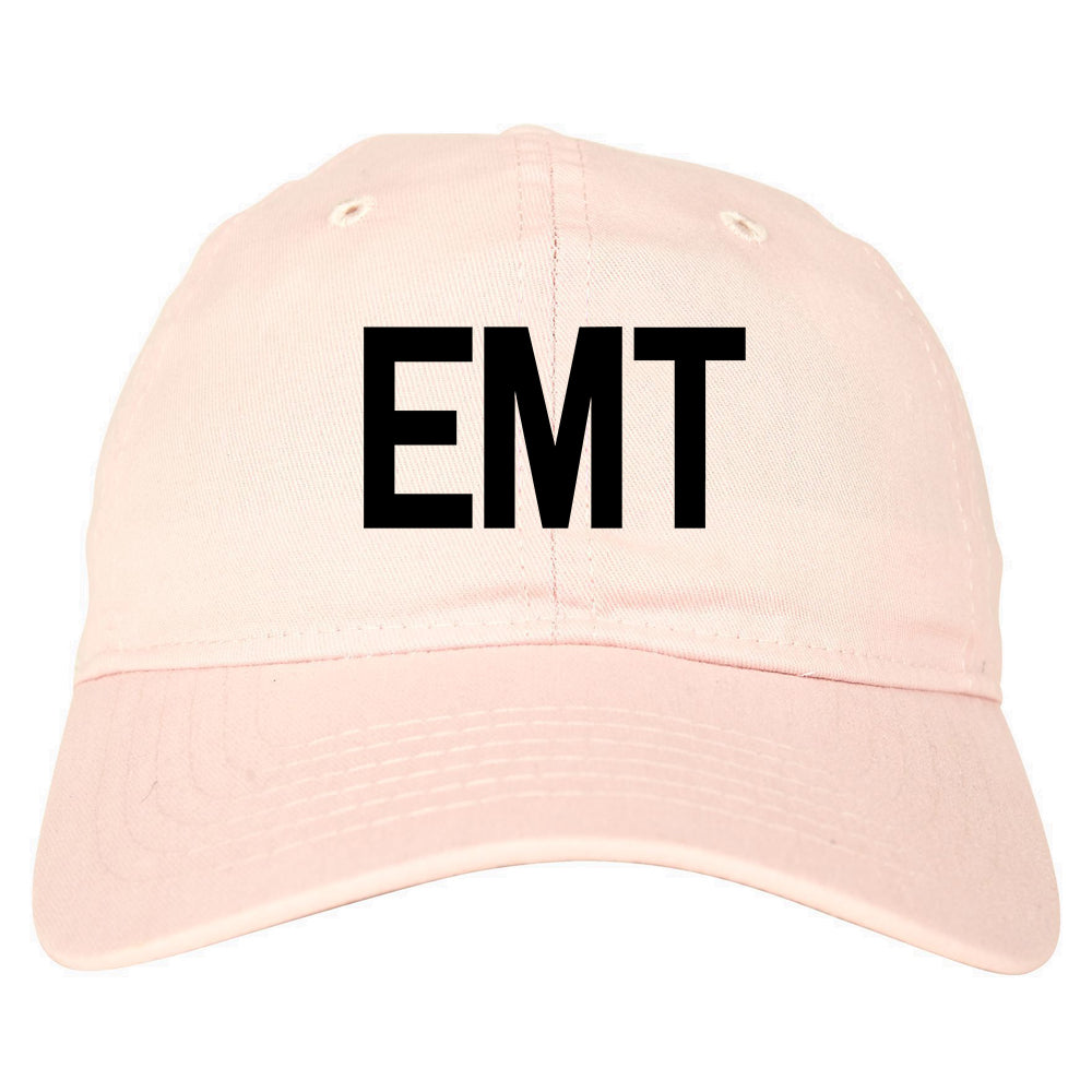 EMT_Emergency_Badge Mens Pink Snapback Hat by Kings Of NY