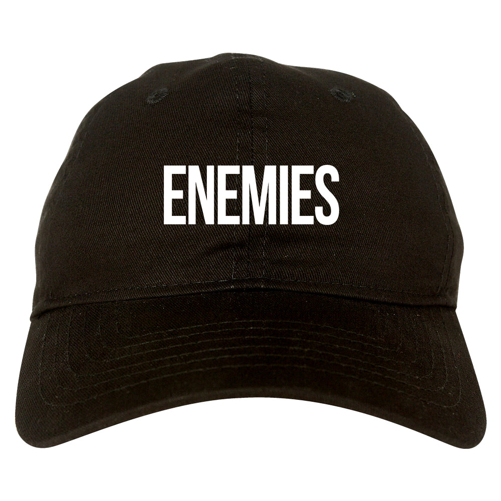 ENEMIES_Orange_Print Black Dad Hat