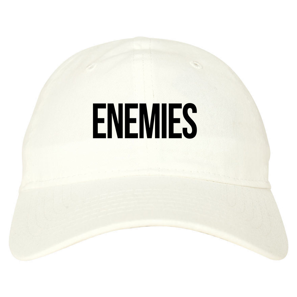 ENEMIES_Orange_Print White Dad Hat
