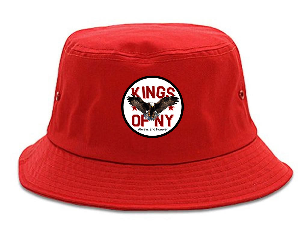 Eagle Kings Of NY Forever Mens Snapback Hat Red