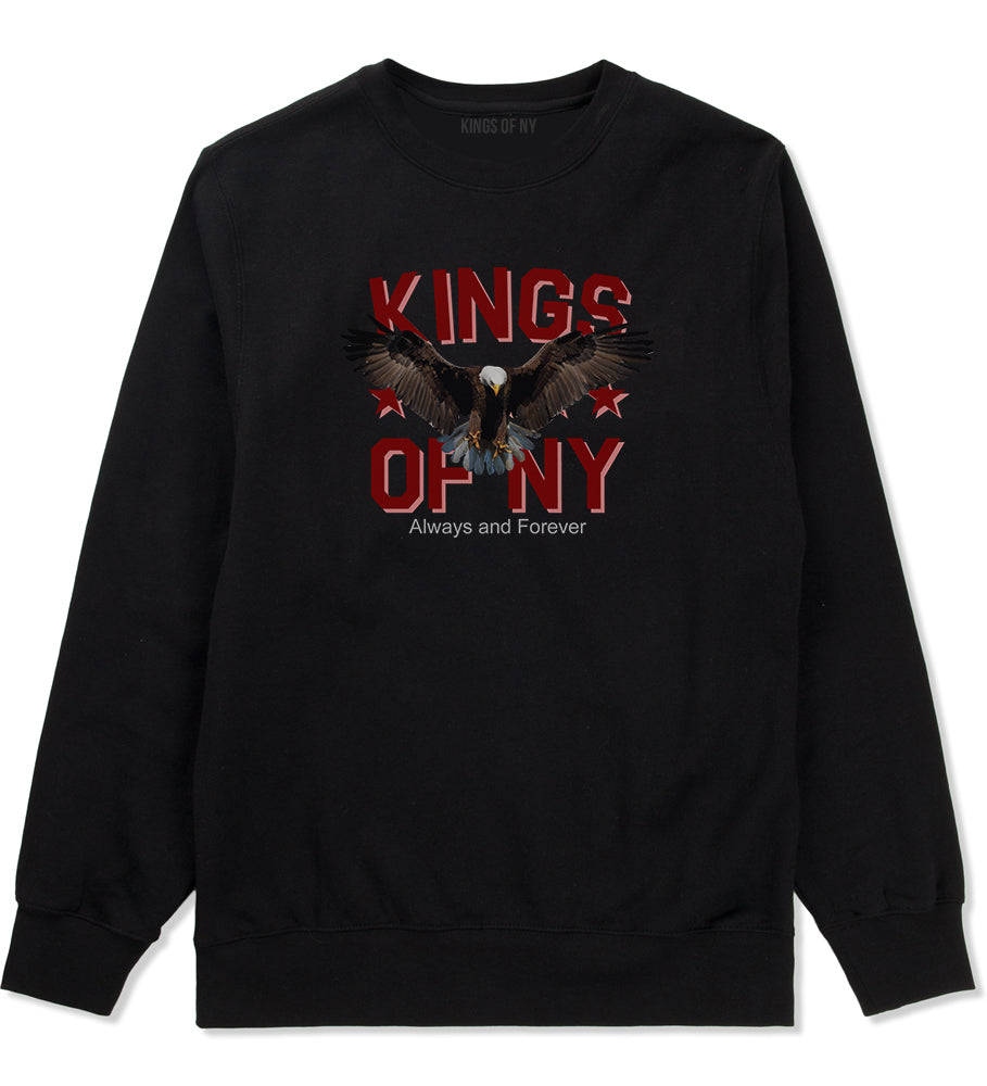 Eagle Kings Of NY Forever Mens Crewneck Sweatshirt Black