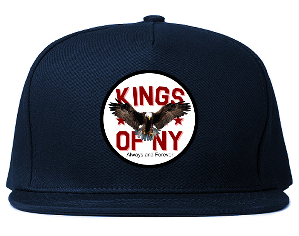 Eagle Kings Of NY Forever Mens Snapback Hat Navy Blue