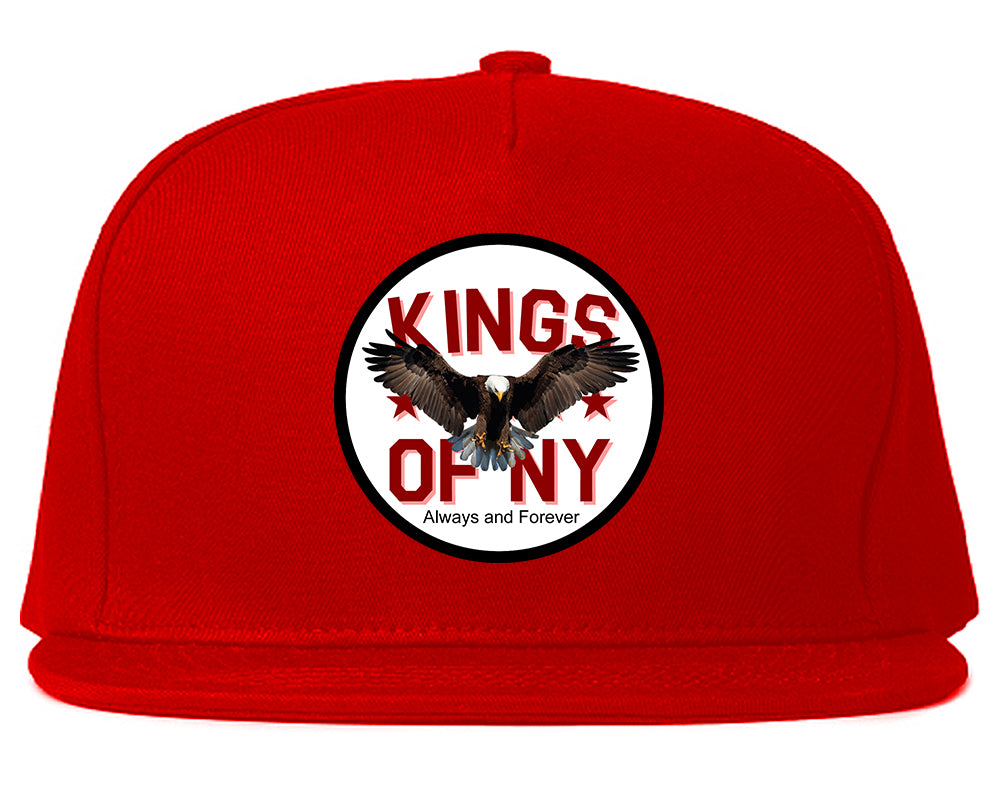 Eagle Kings Of NY Forever Mens Snapback Hat Red