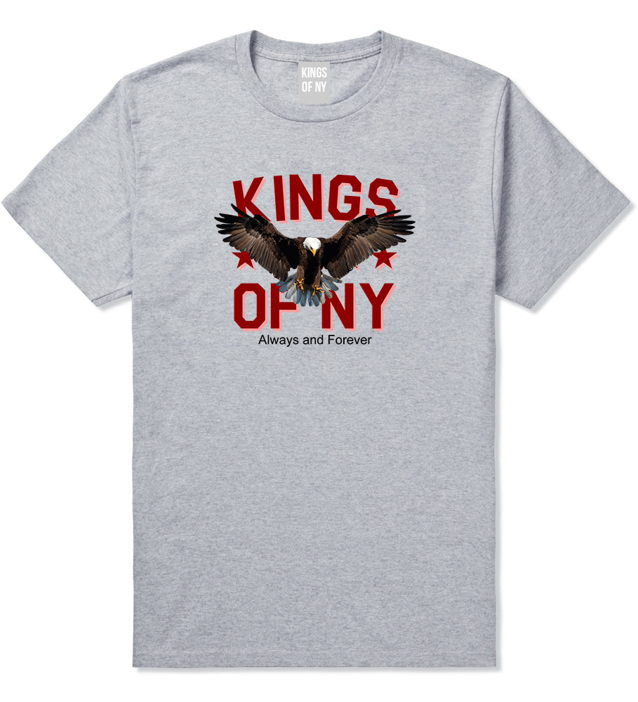 Eagle Kings Of NY Forever Mens T Shirt Grey